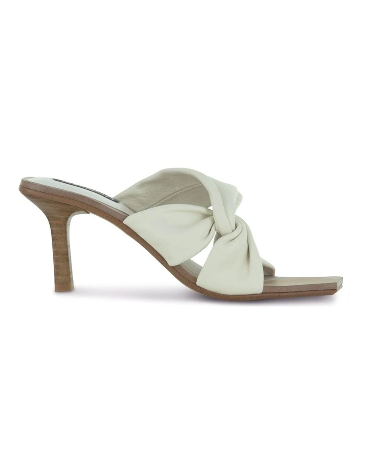 Mila Heeled Sandal in White