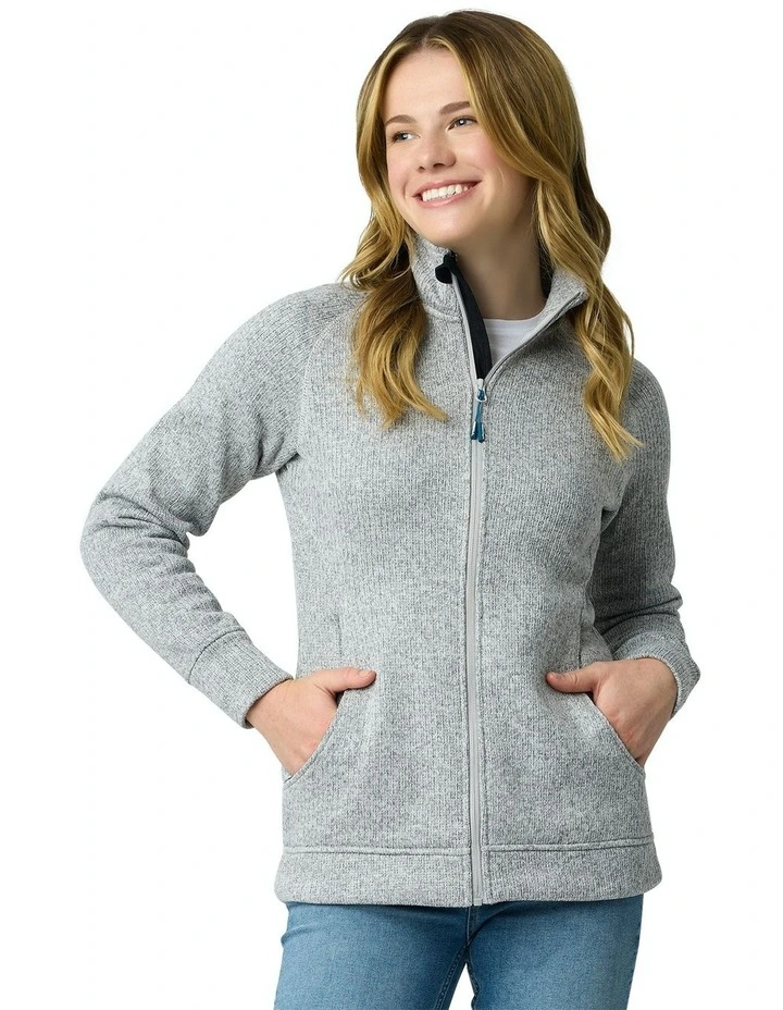 Imai Recycled Knit Jacket in Grey Marle