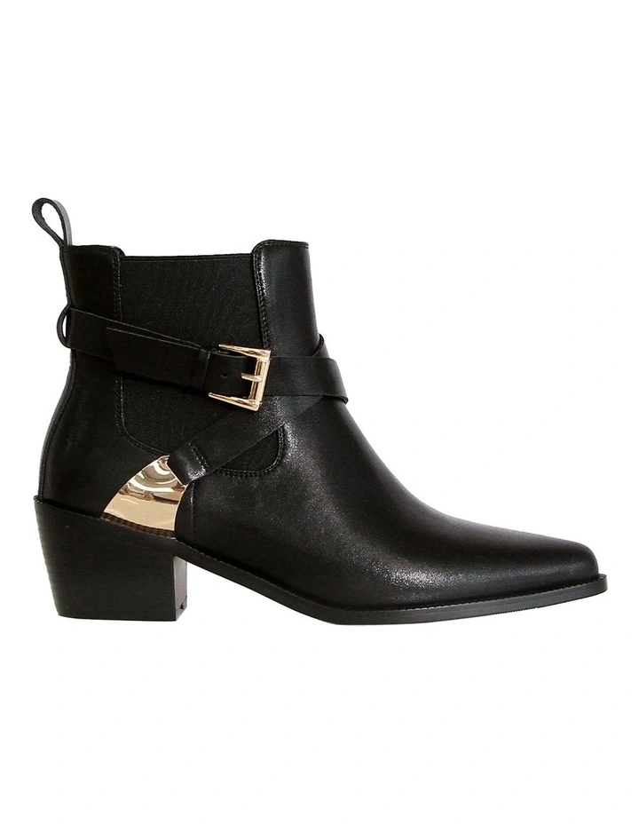 Full Moon Ankle Boot in Black