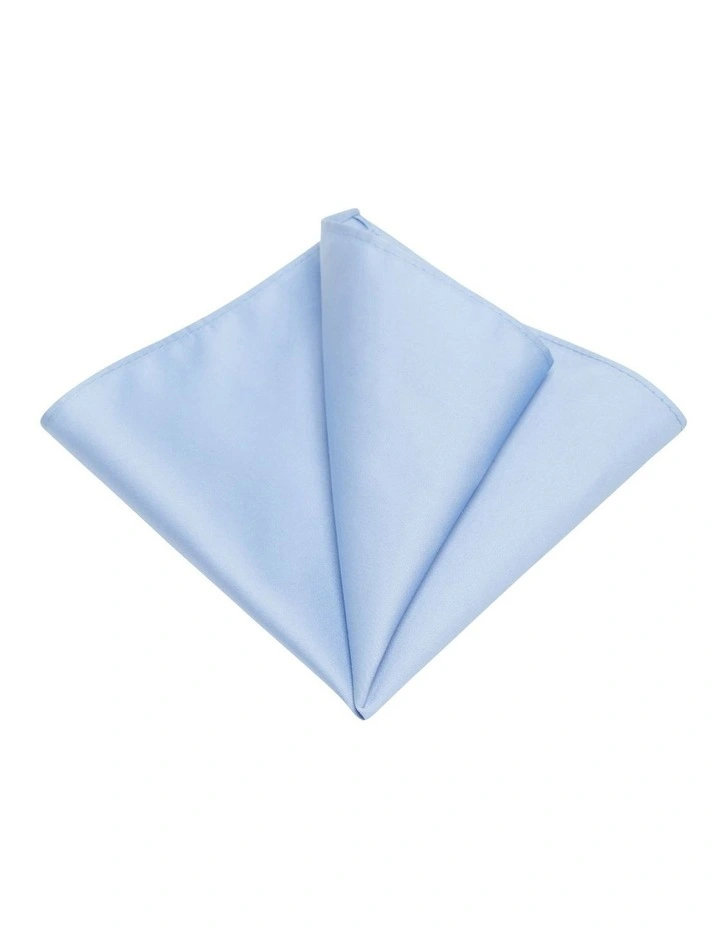 Cotton Pocket Square in Light Blue