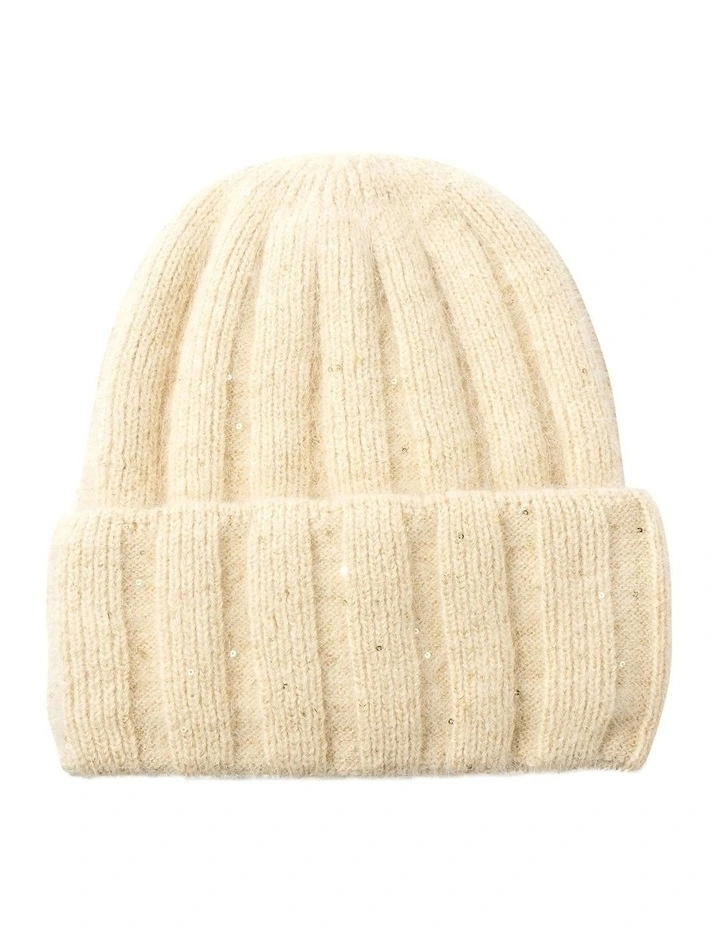 Sparkle Beanie in Champagne