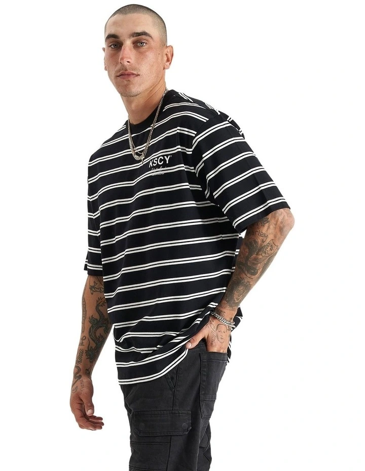 Lorenzo Heavy Oversized Tee in Multi