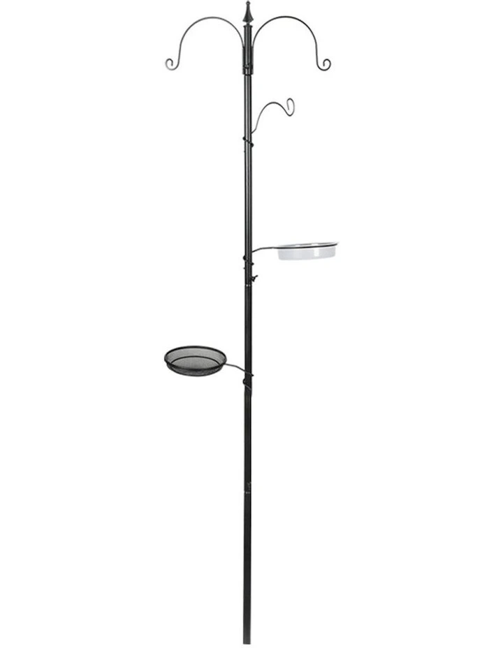 Hanging Metal Bird Feeder in Black