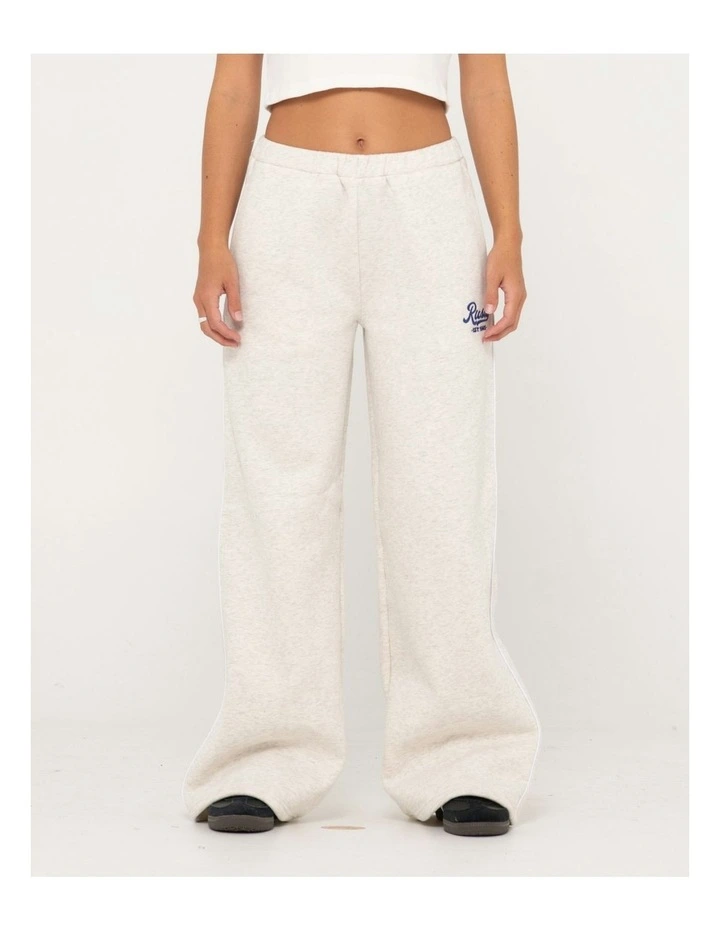 Maxo Relaxo Low Rise Wide Leg Track Pant in White