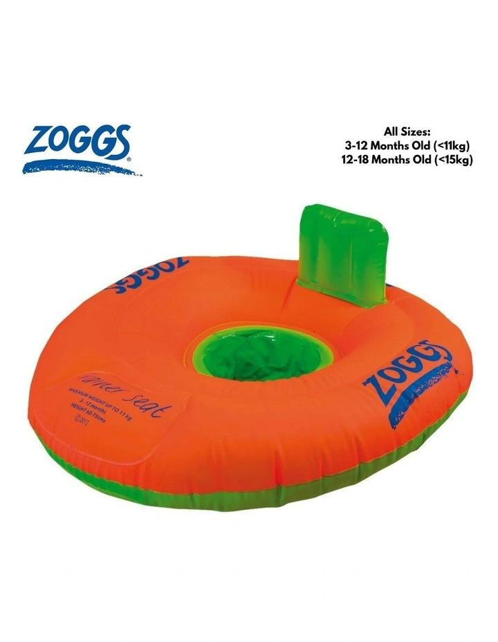 Swimming Floatie Learn Inflatable Stage 1 Trainer Seat in Orange