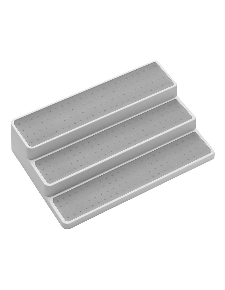 3-Tier Shelf Organiser 37.2 X 24. 1X 8.6cm in White
