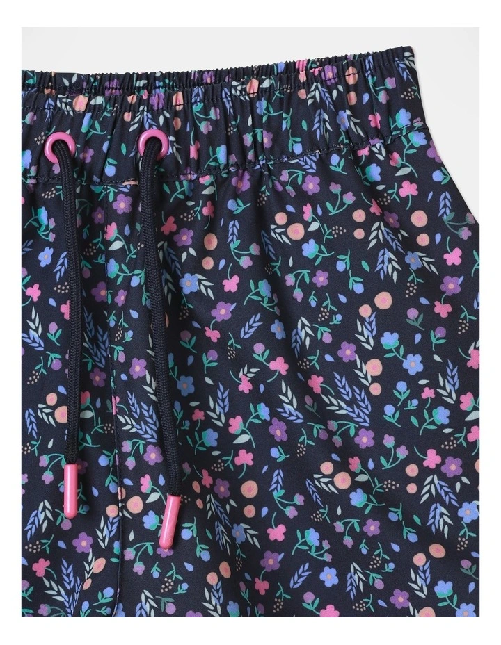 Floral Swim Shorts (3-8 Years) in Navy