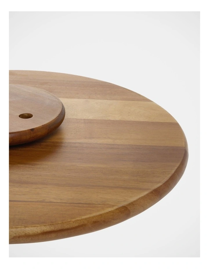 Acacia Wood Lazy Susan 40cm in Natural