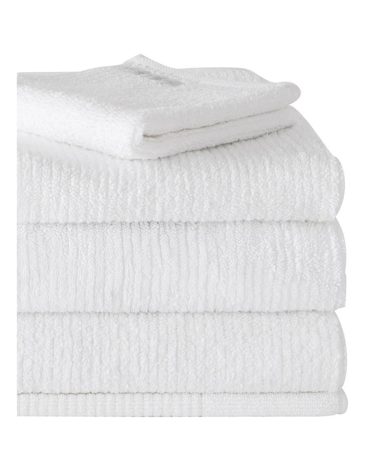 Living Textures Towel Range in White