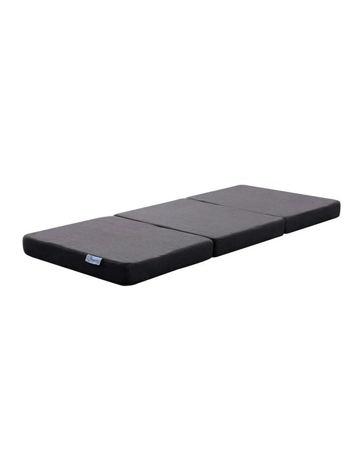 Single Foldable Foam Mattresses in Dark Grey