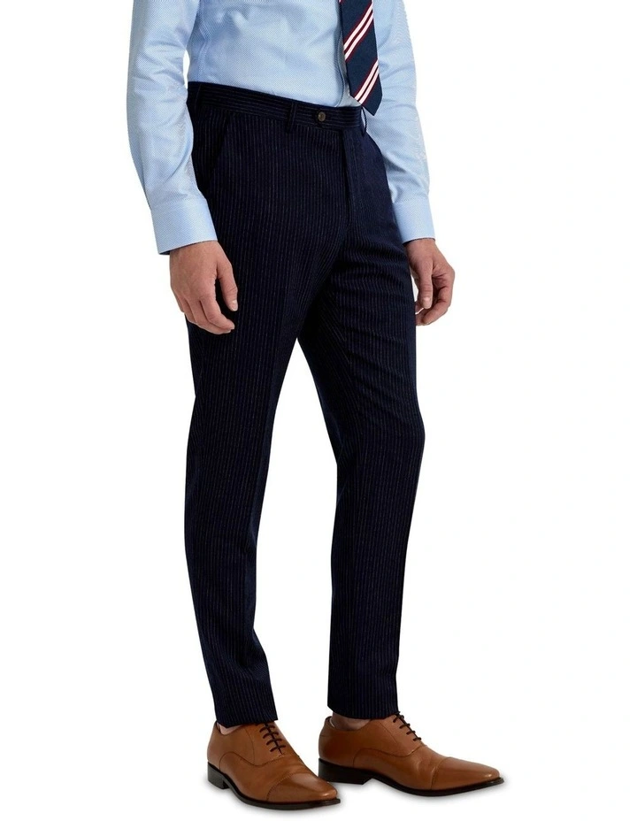 Byron Wool Suit Trousers in Navy