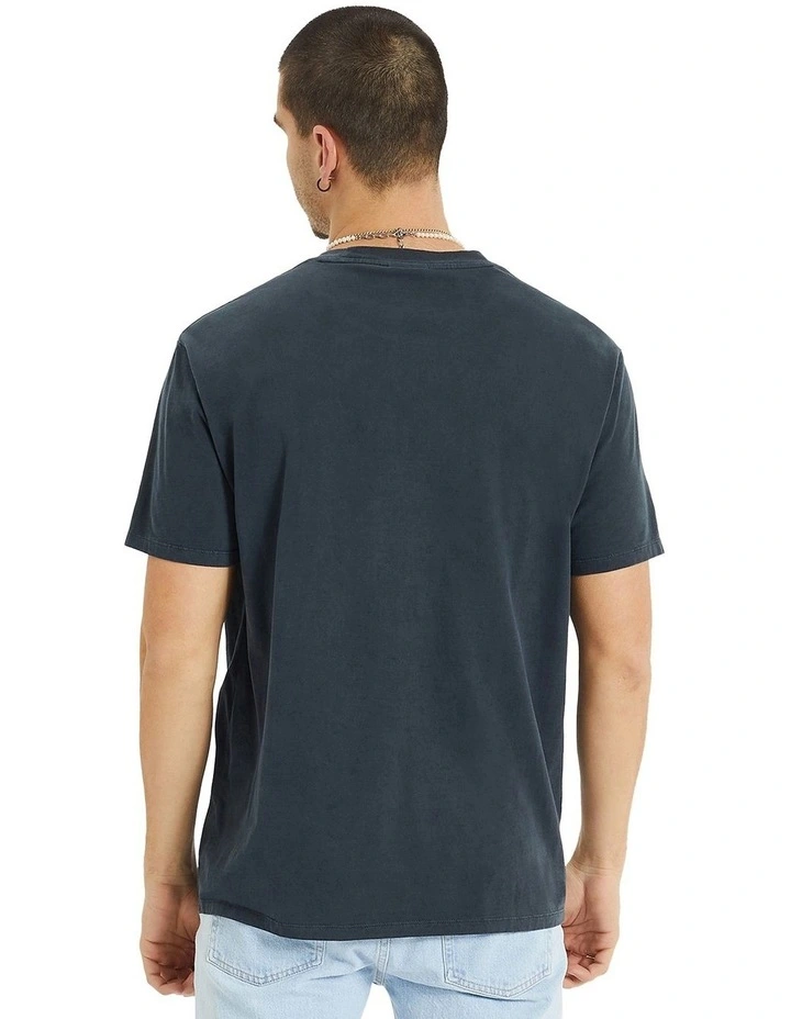 Southport Box Fit Tee in Pigment Anthracite Black
