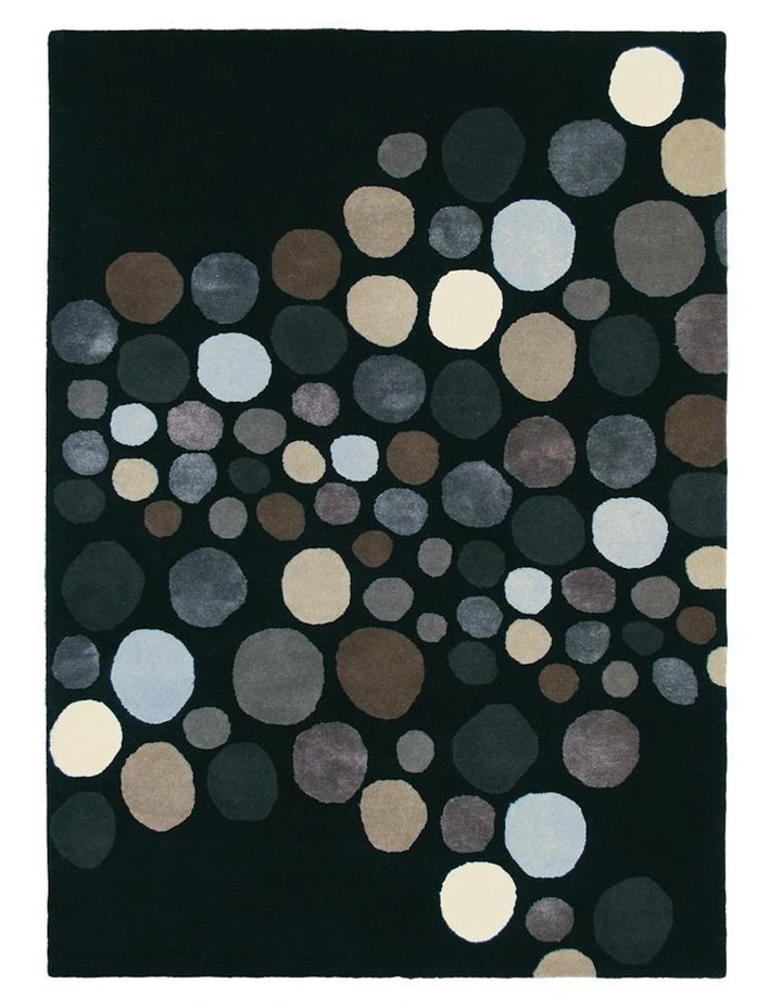 Estella Carnaval Rug 85005 in Black