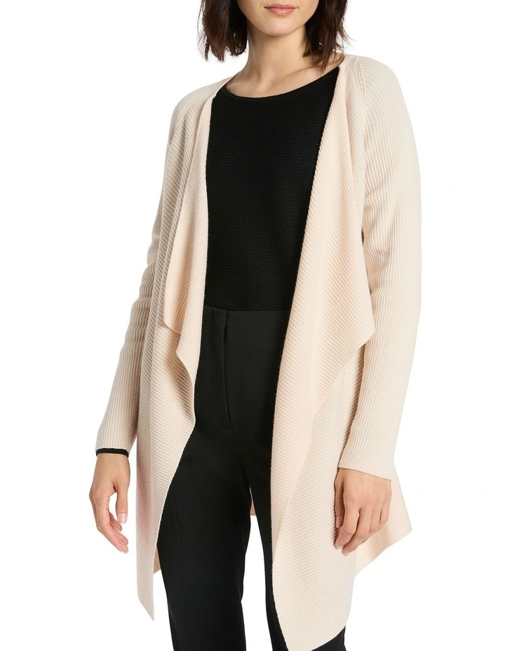 Nour Wool Cardigan in Chantilly