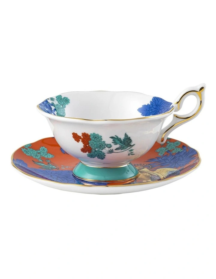 Wonderlust Golden Parrot Teacup & Saucer