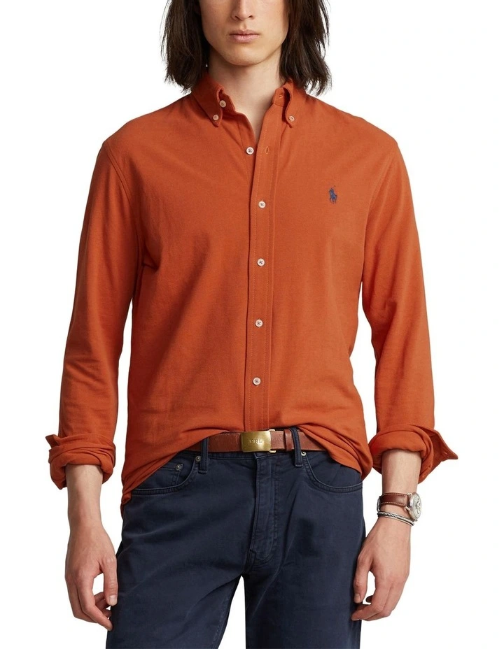 Featherweight Mesh Shirt in Orange