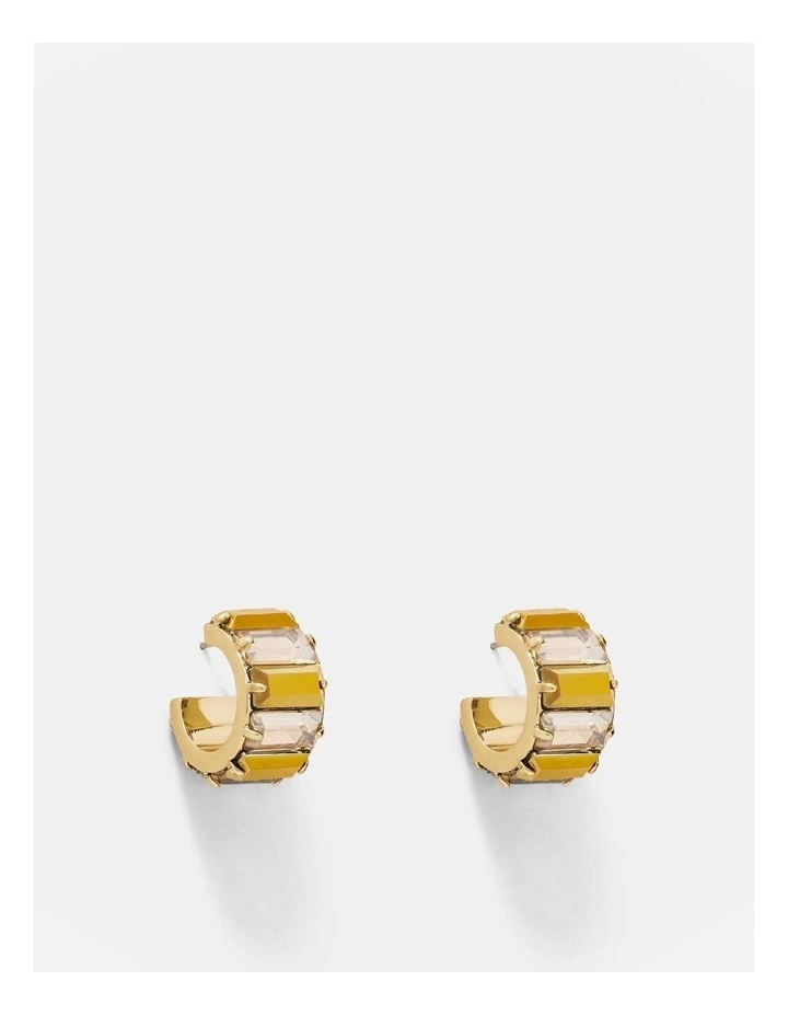 Descent Hoop Earrings in Gold