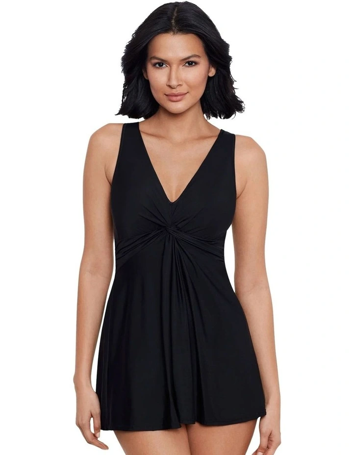 Must Have Marais Short Shaping Swim Dress DD-Cup in Black