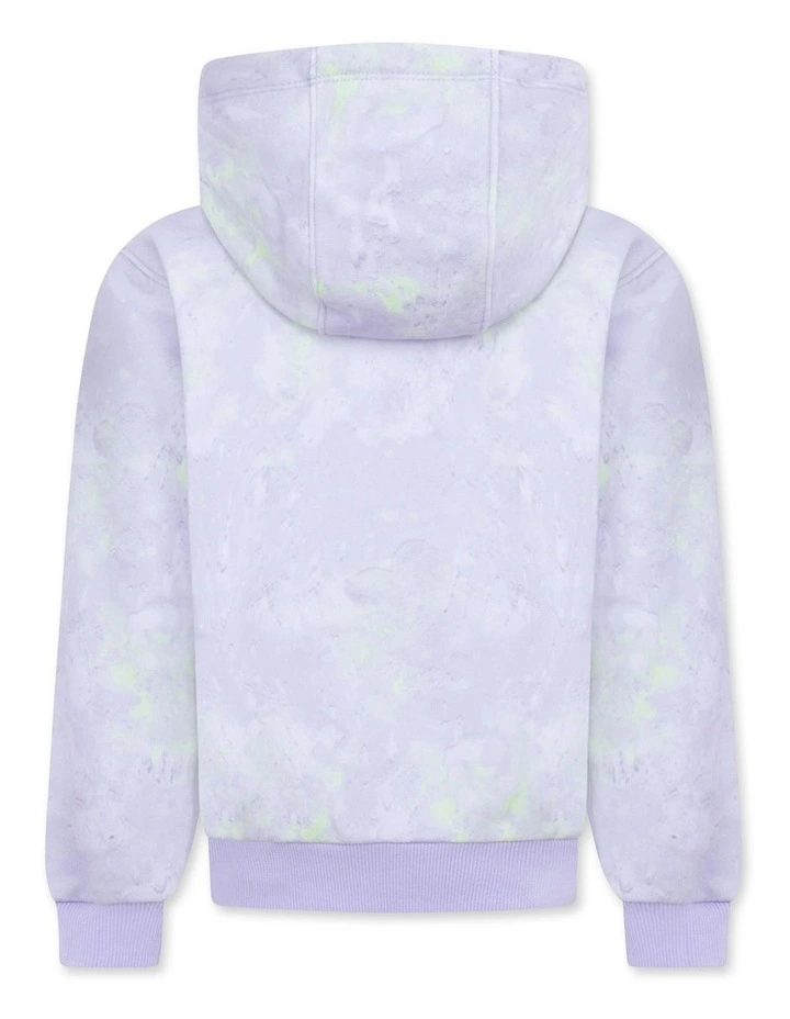 Printed Club Pull Over in Purple