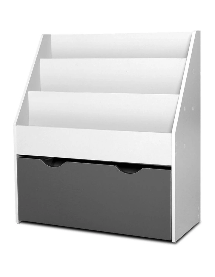 Kids Bookshelf Wooden White