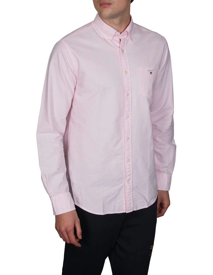 The Oxford Long Sleeve Shirt in Light Pink