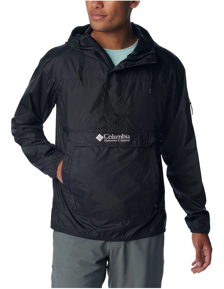 Challenger Windbreaker Pullover in Black