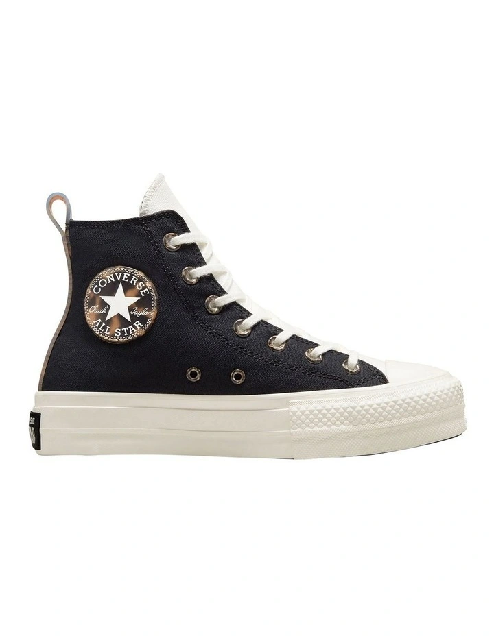 Chuck Taylor All Star Lift Platform Tortoise Shoes in Black