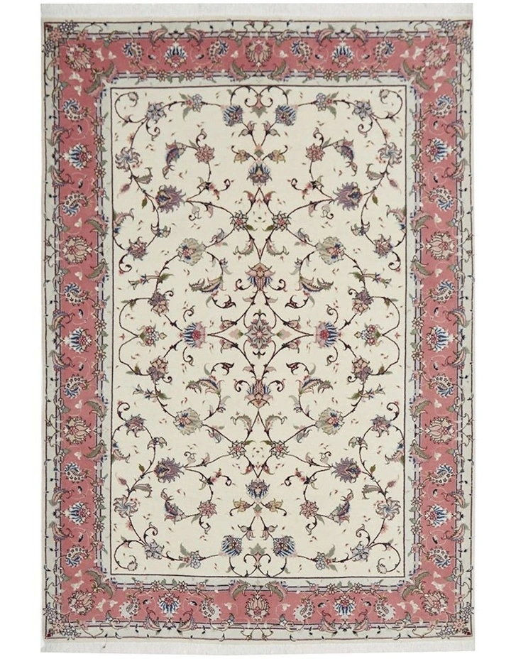 Persian Handmade Fine Tabriz Raj Rug 194X131cm
