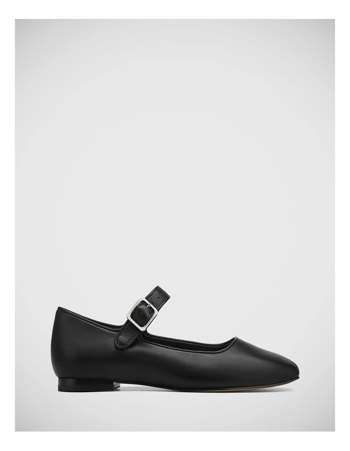 Alise Leather Mary Jane in Black