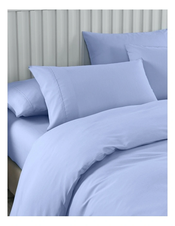 Bamboo Cooling Double 6-piece Sheet Quilt Cover Set in Light Blue