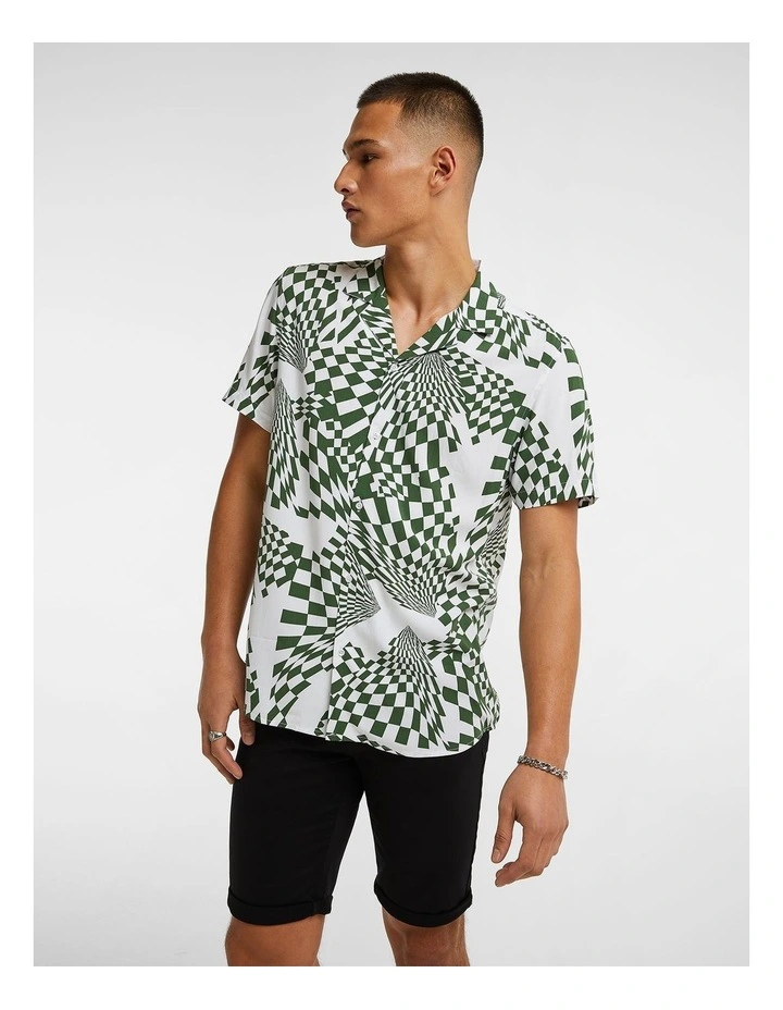 Device Check Shirt in White