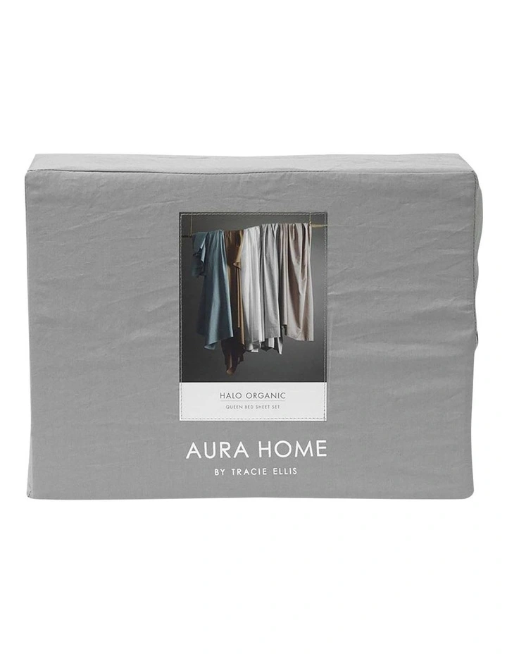 Halo Organic Cotton Sheet Set in Pebble