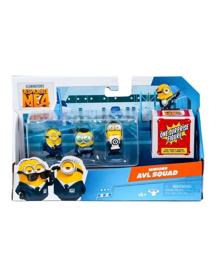 Mini Mayhem Minions Figures 4 Pack