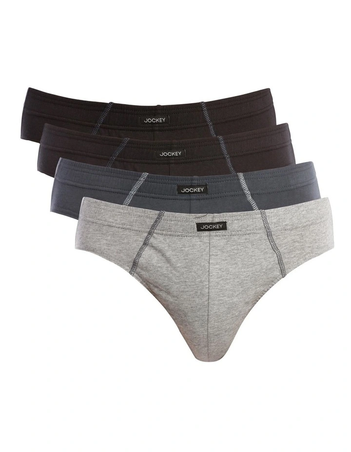 Cotton Briefs 4 Pack in Multi