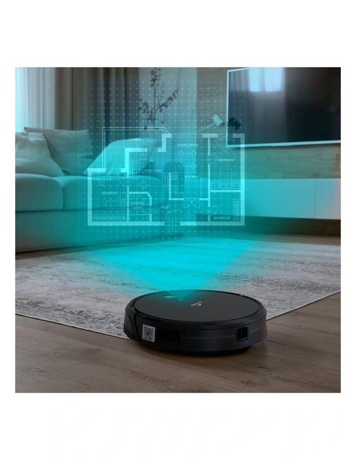 MyGenie V-MAX 3000 Robotic Vacuum Cleaner VSLAM in Black