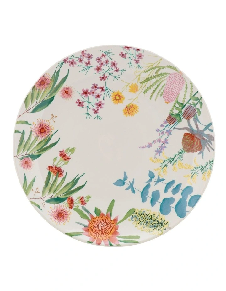 Royal Botanic Gardens Native Blooms Coupe Entree Plate 23cm in Multi