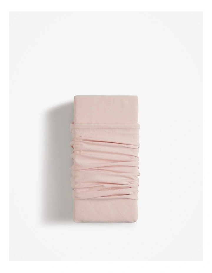 Brae Australian Cotton Fitted Sheet Single in Rose