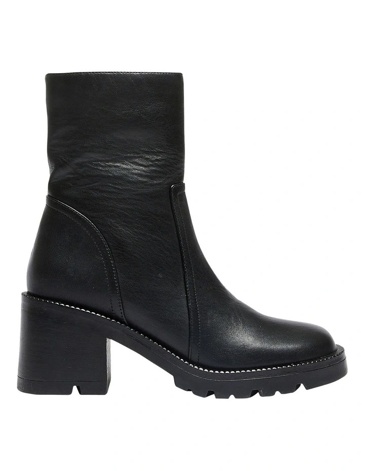 Damon Boots in Black Leather