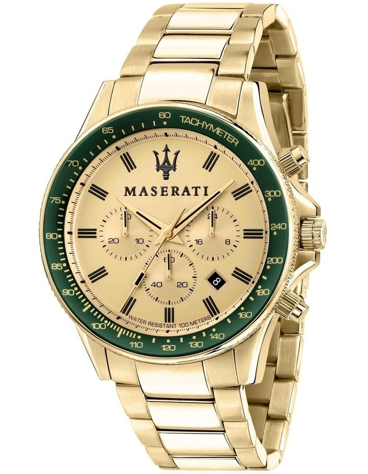 Sfida Chrono 44mm Gold Watch R8873640005