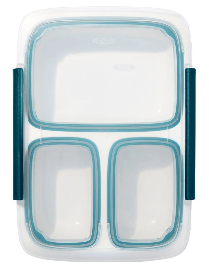 Prep And Go Divided Container in Blue