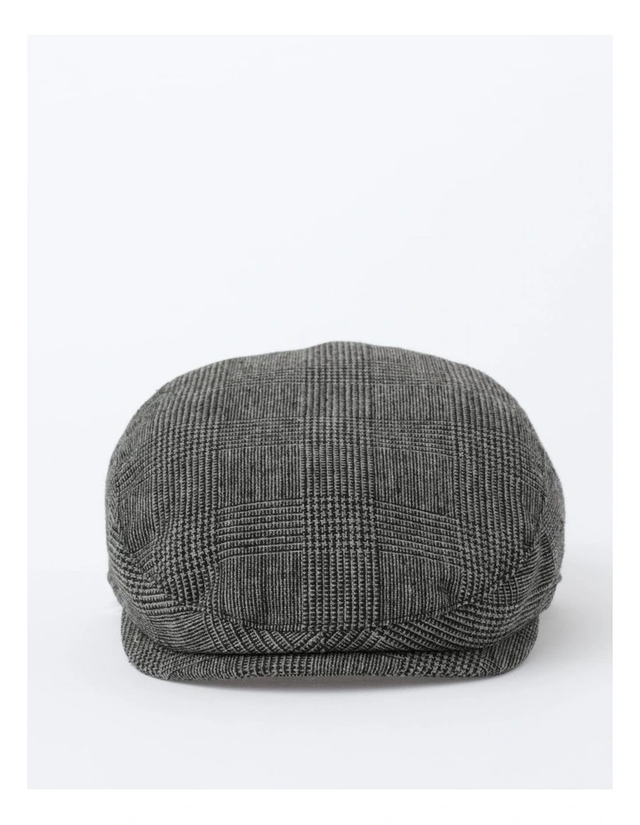 Check Driving Cap in Charcoal
