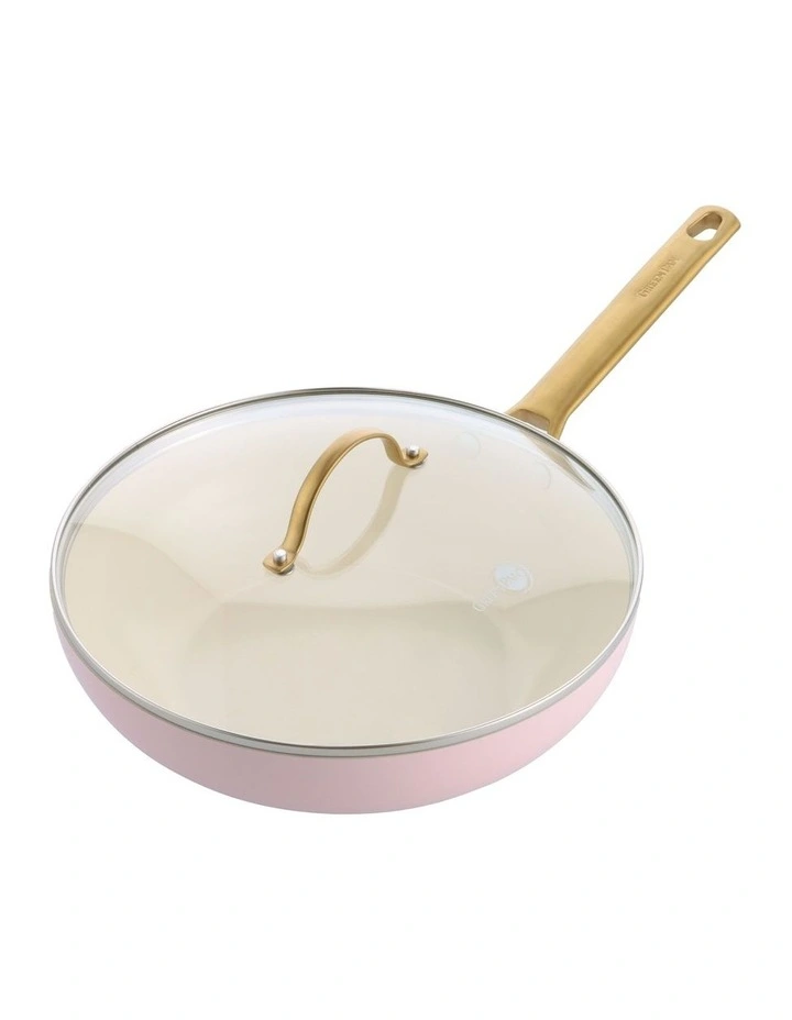 Padova Wok with Lid 28cm in Blush
