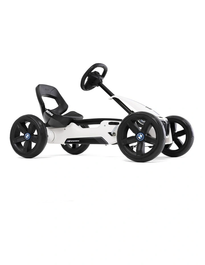 Reppy BMW Pedal Go Kart Ride On Toy Car (2.5-6 Years) in White/Blue