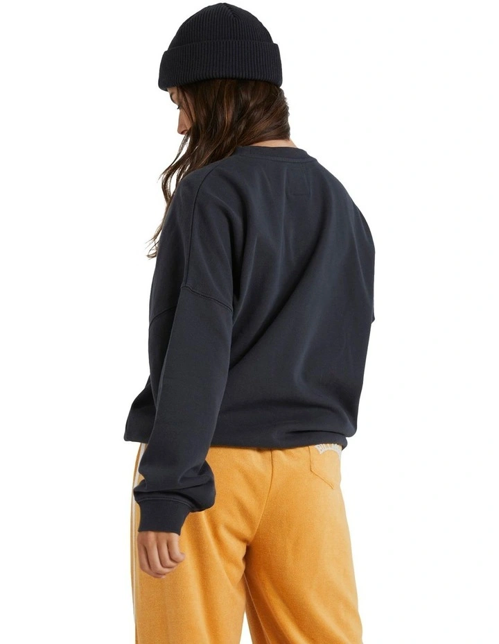 Horizons Venice Crew Sweatshirt in Off Black