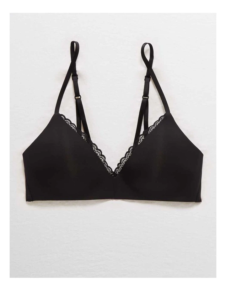 Real Happy Wireless Lightly Lined Bra in Black