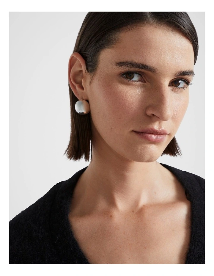 Oversized Dome Stud in Silver