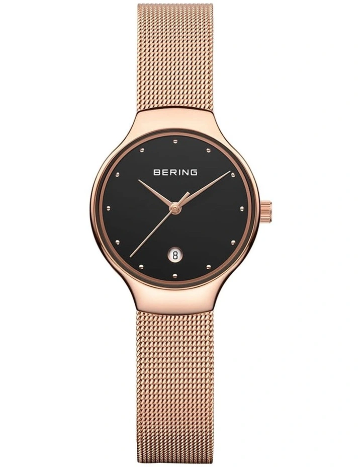Classic Collection Rose Gold Milanese Stainless Steel Analog Watch 13326-362