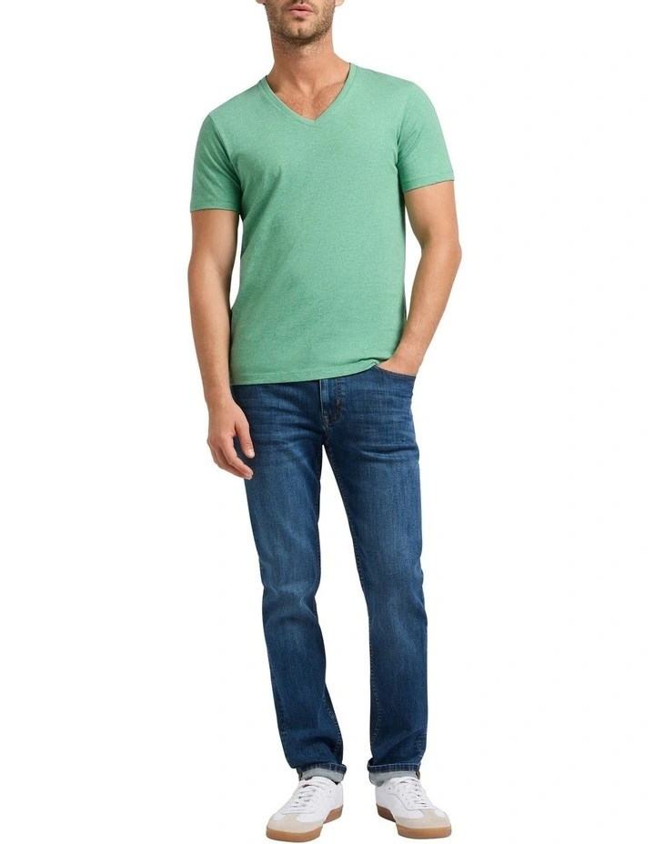 Marle Arnie V Neck T-shirt in Mint Marle