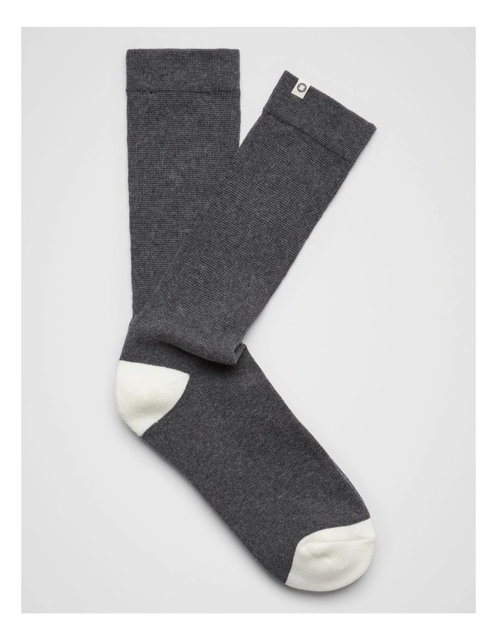 Ribbed Winter Socks in Charcoal