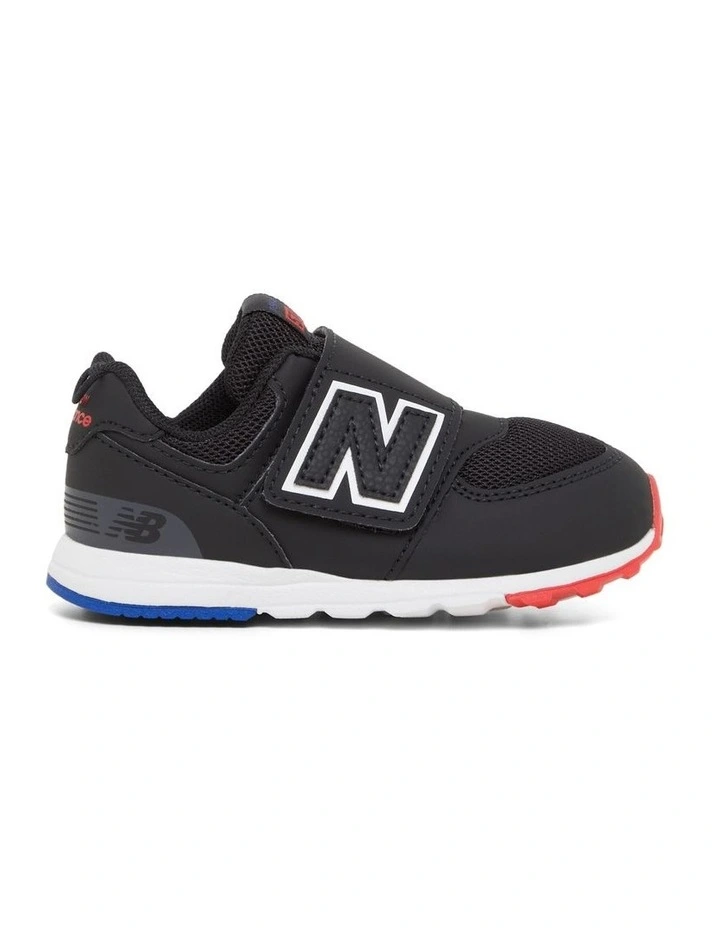 574 V1 Self-Fastening Strap Pre-School Sneakers in Black/White